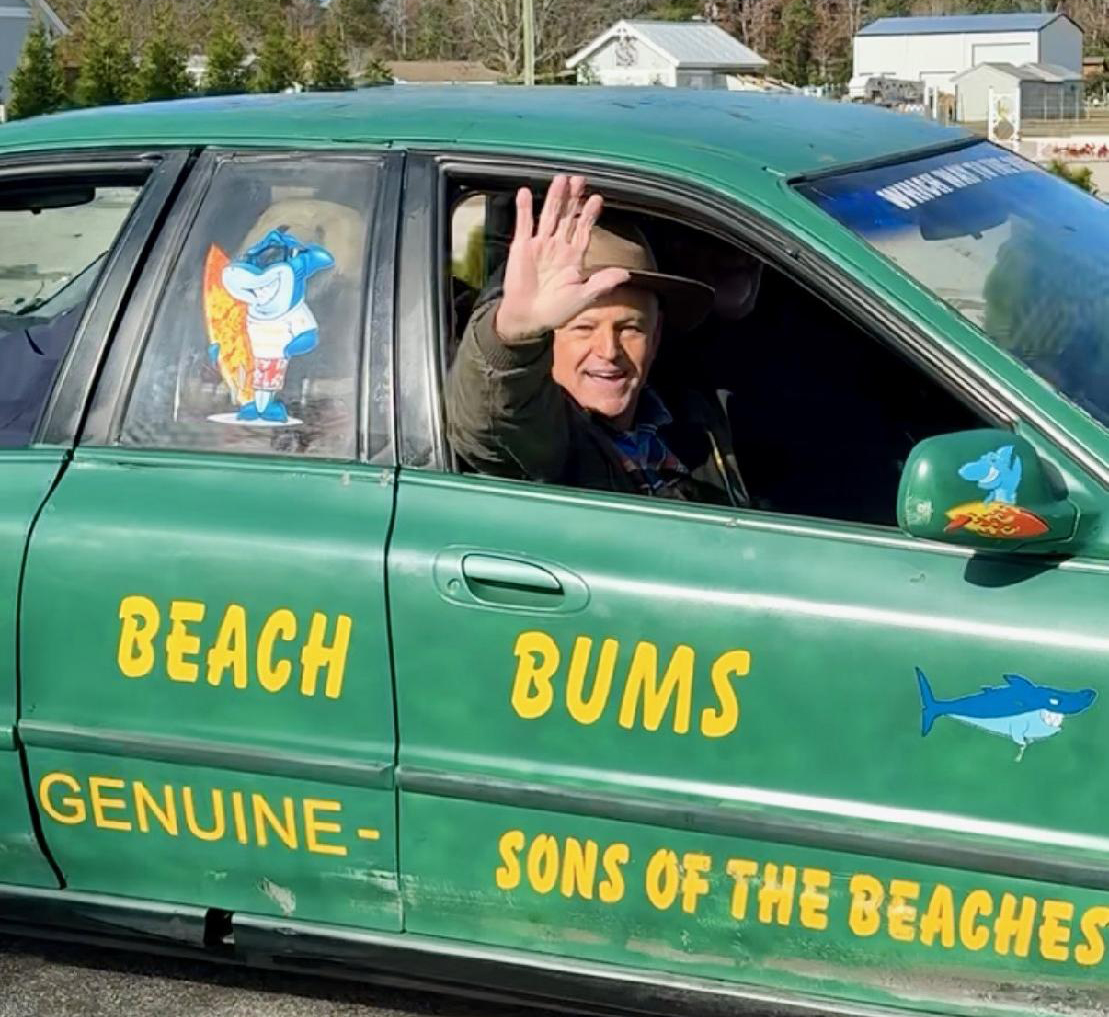 Jerry Tillett Greets Community at Wanchese Christmas Parade